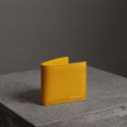 Burberry Burberry Grainy Leather International Bifold Wallet, Yellow
