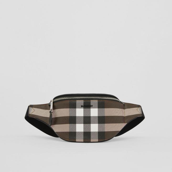 Burberry Burberry Mini Check And Leather Bum Bag