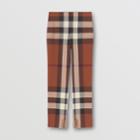 Burberry Burberry Check Wool Tailored Trousers, Size: 0