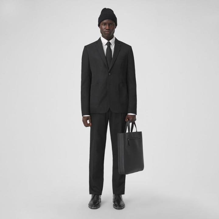 Burberry Burberry Slim Fit Technical Wool Tailored Jacket, Size: 42r