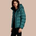 Burberry Burberry Down-filled Hooded Jacket With Detachable Sleeves, Size: Xl, Green