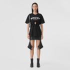 Burberry Burberry Ring Detail Logo Print Cotton Oversized T-shirt, Size: M