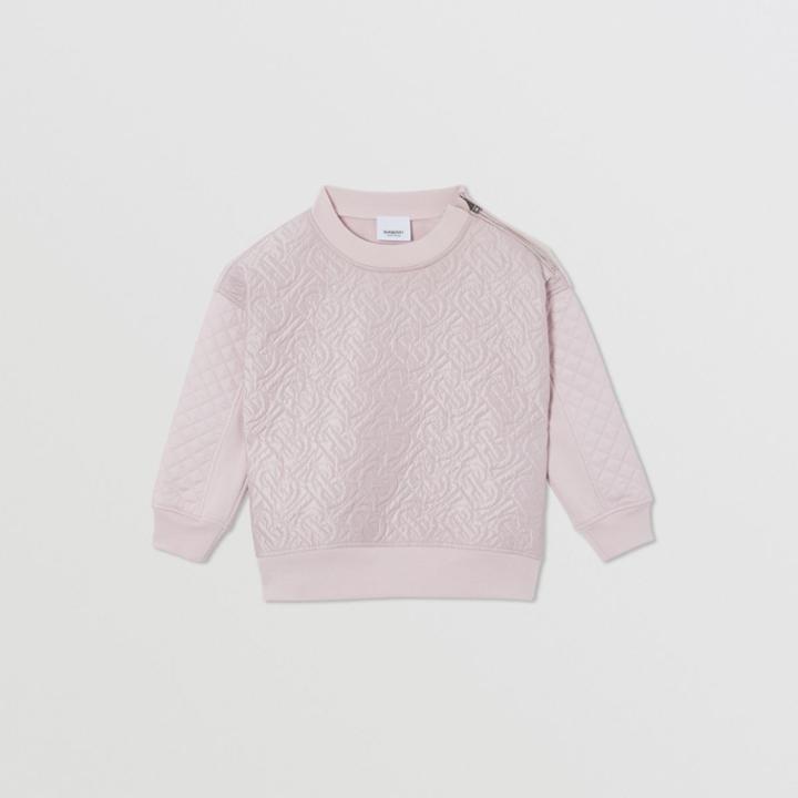Burberry Burberry Childrens Monogram Quilted Panel Cotton Sweatshirt, Size: 10y