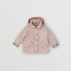 Burberry Burberry Childrens Detachable Hood Diamond Quilted Jacket, Size: 2y, Pink