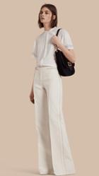 Burberry Prorsum Wool Silk Wide Leg Trousers