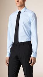 Burberry Modern Double-cuff Gingham Cotton Poplin Shirt