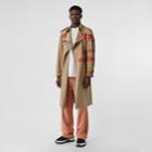 Burberry Burberry Horseferry Print Cotton Gabardine Trench Coat, Size: 34, Honey