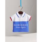 Burberry Burberry Tipped Cotton Piqu Polo Shirt, Size: 9m, Blue