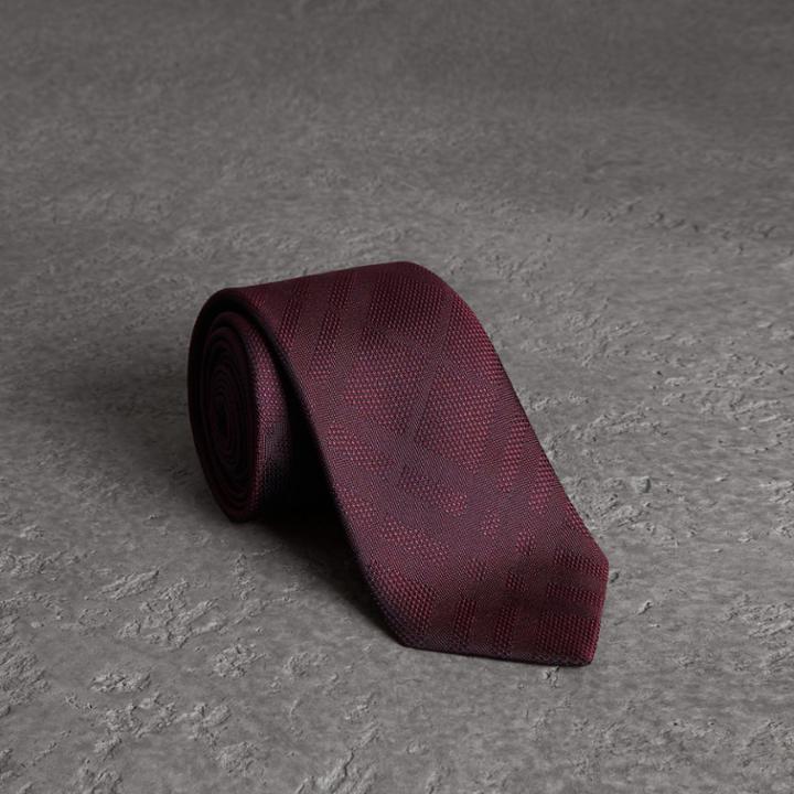 Burberry Burberry Classic Cut Check Silk Jacquard Tie