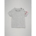 Burberry Burberry Logo Print Cotton T-shirt, Size: 12m, Grey