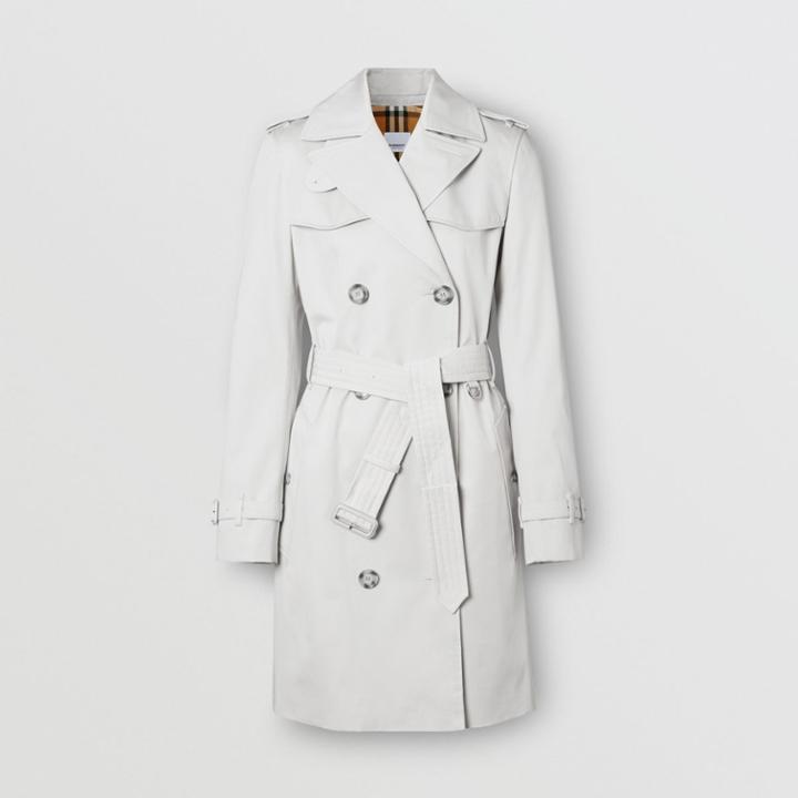 Burberry Burberry The Short Islington Trench Coat, Size: 02, Grey