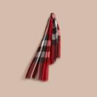 Burberry Burberry Check Modal Cashmere And Silk Scarf, Red
