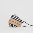 Burberry Burberry Icon Stripe Print Cotton Face Mask, Size: M/l