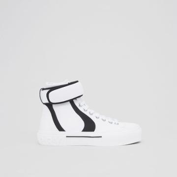 Burberry Burberry Cotton And Nylon Sub High-top Sneakers, Size: 36