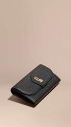 Burberry Textured Leather Continental Wallet
