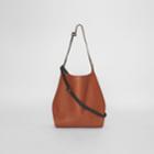 Burberry Burberry The Leather Grommet Detail Bag, Brown