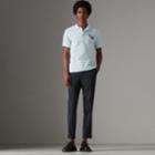 Burberry Burberry Triple Archive Logo Cotton Piqu Polo Shirt, Size: Xl, Blue