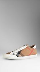 Burberry House Check Canvas Trainers