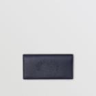 Burberry Burberry Embossed Crest Leather Continental Wallet, Blue