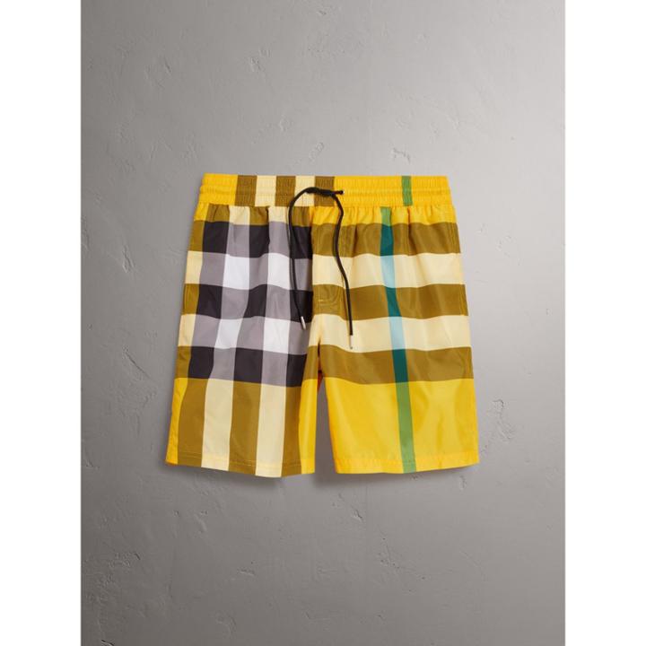 Burberry Burberry Check Drawcord Swim Shorts