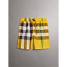 Burberry Burberry Check Drawcord Swim Shorts