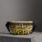 Burberry Burberry Large Graffiti Print Vintage Check And Leather Bum Bag