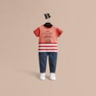 Burberry Burberry Bearded Gent Print Cotton T-shirt, Size: 3y, Orange