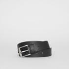 Burberry Burberry Grainy Leather Belt, Size: 110, Black