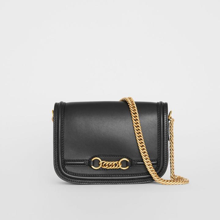 Burberry Burberry The Leather Link Bag, Black