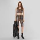 Burberry Burberry Check Print Stretch Jersey Cycling Shorts