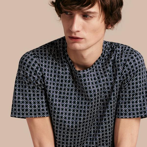Burberry Printed Cotton T-shirt