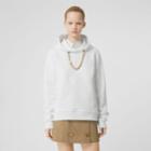 Burberry Burberry Chain Detail Cotton Hoodie, Size: S, White
