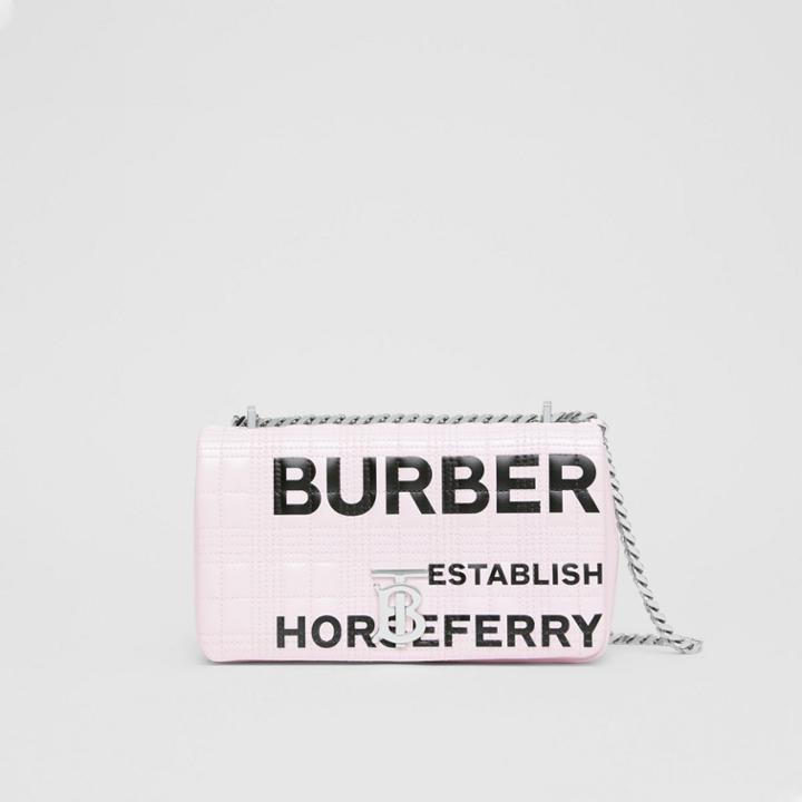 Burberry Burberry Small Horseferry Print Quilted Lola Bag, Pink