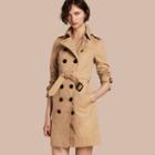 Burberry Trench Coat With Check And Heart Lining
