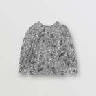 Burberry Burberry Childrens Floral Print Cotton Silk Blouse, Size: 4y, Grey