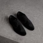 Burberry Burberry Velvet Derby Shoes, Size: 42, Black