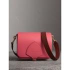 Burberry Burberry The Square Satchel In Leather, Pink