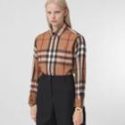 Burberry Burberry Check Wool Oversized Shirt, Size: 00