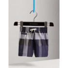 Burberry Burberry Check Technical Swim Shorts, Size: 6m, Blue