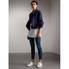 Burberry Burberry Draped Cotton Utility Jacket, Size: 02, Blue