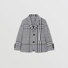 Burberry Burberry Childrens Check Cotton Poplin Blazer, Size: 12y, Black