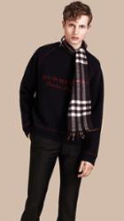 Burberry Typographic Wool Blend Sweatshirt