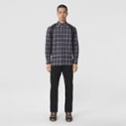 Burberry Burberry Button-down Collar Check Cotton Flannel Shirt, Size: M