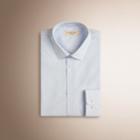 Burberry Burberry Slim Fit Striped Cotton Poplin Shirt, Size: 15.5, Blue