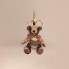 Burberry Burberry Thomas Bear Charm In Check Cashmere, Brown