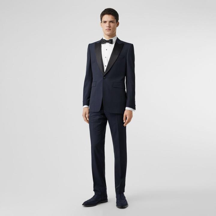 Burberry Burberry Classic Fit Wool Silk Tuxedo, Size: 50r, Blue