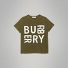 Burberry Burberry Childrens Logo Print Cotton T-shirt, Size: 6y, Green