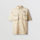 Burberry Burberry Short-sleeve Logo Appliqu Cotton Shirt, Size: M