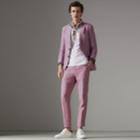 Burberry Burberry Soho Fit Linen Tailored Jacket, Size: 44r, Pink