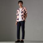 Burberry Burberry Short-sleeve Bird Print Linen Shirt
